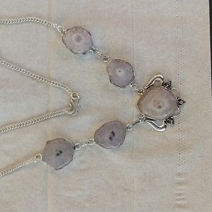 Solar quartz necklace